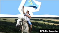 Золото на синеве. Флаг крымских татар от 1917 года и до наших дней (фотогалерея)