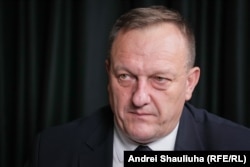 Міністар унутраных справаў Літвы Ўладзіслаў Кандратовіч падчас інтэрвію для Радыё Свабода ў Вільні. 13 лістапада 2025 году