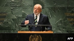 Președintele brazilian Luiz Inacio Lula da Silva a rostit primul discurs.