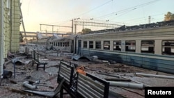 The August 5 attack targeted the key Ukrainian transport hub of Lozova, where two people were killed and at least 10 injured in the bombardment.