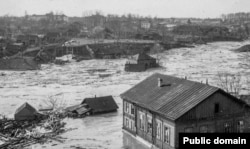 «Магілёўскае цунамі», 1942 год. Здымак зроблены відавочцам трагедыі
