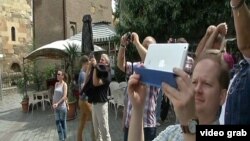 Российские туристы в Грузии после долгого перерыва