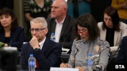 Николај Денков, поранешен премиер и копретседавач на парламентарната група „Продолжуваме со промените-Демократска Бугарија