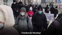 Russian Protesters Brave Detentions, Freezing Cold In Siberia, Far East