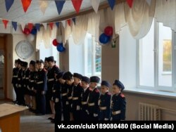 Урочиста «посвята в кадети» у Добровській школі-гімназії імені Я.М. Слонімського в Сімферопольському районі, 9 грудня 2024 року