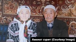 Бакир Мажиков жубайы менен.