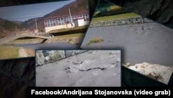 Fotografije zagađenja voda Krive rijeke u Krivoj Palanci, Sjeverna Makedonija, 14. marta 2025.