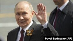 Ruski predsjednik Vladimir Putin na paradi povodom Dana pobjede u Drugom svjetskom ratu, Moskva, 9. maj 2025.