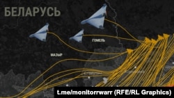 Як російські ударні дрони «зрізають» шлях через Білорусь, атакуючи Україну