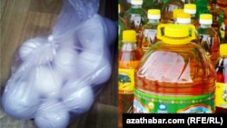 В Ашхабаде яйца можно купить только рану утром, пока темно. А к маслу необходимо докупить просроченные конфеты