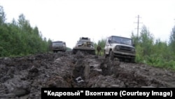 Дорога Кедровый – Парбиг в Томской области России