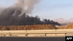 Горящий иранский ядерный объект в Нетензе. Утро 13 июня 2025 года