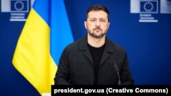 BELGIUM – President of Ukraine Volodymyr Zelenskyy during a press conference in Brussels, August 17, 2025