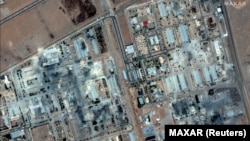 تصویر ماهواره‌ای از تاسیسات هسته‌ای نطنز پس از بمباران در جریان جنگ ۱۲ روزه 