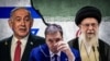 Fotografi ilustruese: Kryeministri i Izraelit, Benjamin Netanyahu, presidenti i Serbisë, Aleksandar Vuçiq, dhe udhëheqësi suprem i Iranit, Ajatollah Ali Khamenei.