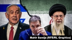 Fotografi ilustruese: Kryeministri i Izraelit, Benjamin Netanyahu, presidenti i Serbisë, Aleksandar Vuçiq, dhe udhëheqësi suprem i Iranit, Ajatollah Ali Khamenei.