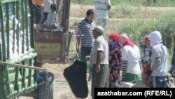 Пункт приема хлопка в Лебапской области Туркменистана (архивное фото)   