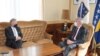Ambasador država članica Evropske unije (EU) i šef Delegacije EU u BiH Johann Sattler s predsjedavajućim Predsjedništva BiH Šefikom Džaferovićem. 