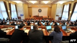 Зал заседаний Жогорку Кенеша.