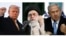 (FILES) (COMBO) US President Donald Trump (L) Iran's supreme leader Ayatollah Ali Khamenei (Center)and Israeli Prime Minister Benjamin Netanyahu (R)