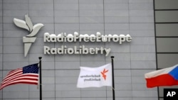 Sediul RFE/RL de la Praga. 