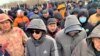 Протест против повышения цен на газ в Жанаозене. Мангистауская область, 3 января 2022 года