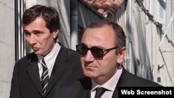 მერაბ ჯანგველაძე (მარცხნივ) და ტარიელ ონიანი