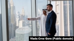 Premijer Crne Gore Milojko Spajić i Thani Al Zejudi, državni ministar za spoljnu trovinu UAE, 30. marta 2025.