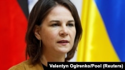 Міністр закордонних справ ФРН Анналена Бербок, Київ, 10 травня 2022 року