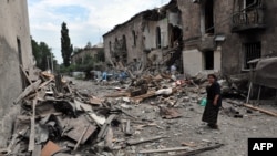 ფოტო არქივიდან: რუსეთის ავიაციის მიერ დაბომბილი გორი. 2008 წლის 9 აგვისტო