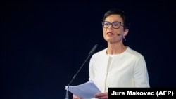 Marta Kos u Ljubljani, Slovenija, 24. 4. 2022. (Arhivska fotografija)