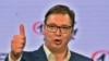 Vučić u sedištu svoje SNS u izbornoj noći 21. juna.