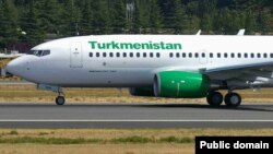 “Türkmenhowaýollary” gullugynyň uçary. Arhiwden alnan surat