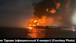 Пожар на танкере KAIROS в Черном море, 28 ноября 2025 года