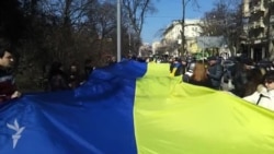 Харків’яни розгорнули 120-метровий прапор, вшановуючи пам’ять Кобзаря