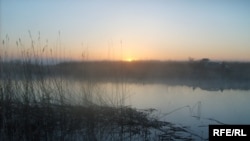 Река Илек в Актюбинской области. Октябрь 2008 года.