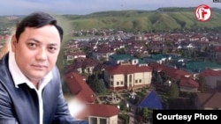 Райымбек Матраимов жана ага таандык делген 1 гектар жердеги анын мүлкү.  