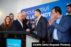 Ilie Bolojan, Ciprian Ciucu și Ludovic Orban, la sediul PNL, pe 7 decembrie 2025.