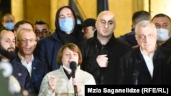 Елена Хоштария, Дроа саясий кыймылынын лидери.