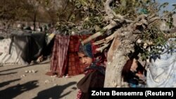 خانواده های بیجا شده در زیر خیمه ها و در شرایط خیلی سخت زنده گی می کنند