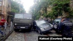 ავტოავარია ბარნოვის ქუჩის ვიწრო დაღმართზე, 2015 წელი