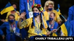 Архівне фото. Учасники збірної України під час церемонії відкриття Паралімпійських ігор у Токіо-2020. Токіо, 24 серпня 2021 року