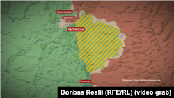 Плацдарм української армії на лівому березі річки Оскіл в районі Куп'янська