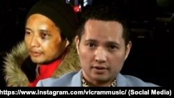 Викрам Рузахуновдун кыйноого кабылган учуру жана андан кийин. (коллаж)