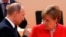 Владимир Путин и Ангела Меркель на саммите G20 в Гамбурге, июль 2017 года