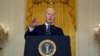US President Joe Biden addresses the Russian invasion of Ukraine, from the East Room of the White House on February 24, 2022, in Washington, DC.