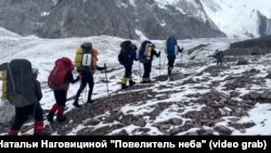 Наталья Наговицина тарткан тасмадан алынган сүрөт. 