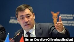 Президент Садыр Жапаров.
