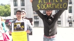 აფგან მუხთარლის გატაცებიდან 2 წლის თავზე აზერბაიჯანელმა ჟურნალისტებმა თბილისში აქცია გამართეს