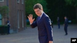 Nicușor Dan la primul său summit NATO, ținut la Haga în luna iunie. 